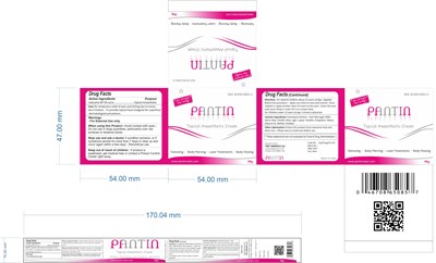 Max Stregth Fast Acting  Pantin  Topical Aneasthetic Cream  Tattooing- Body Piercing-laser Treatment-body Waxing  Www.pantincream.com  50g (Pantin  50g Carton Label   Copy)
